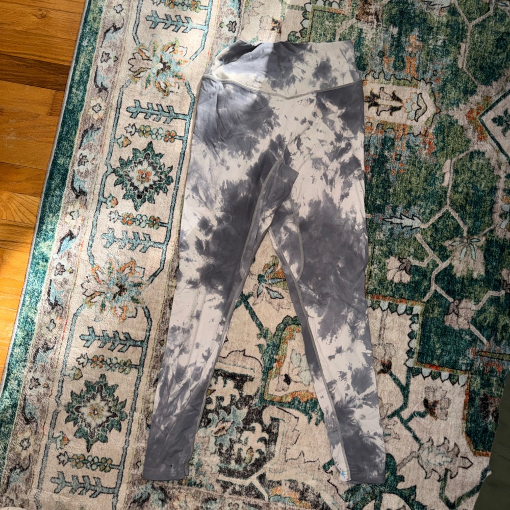 Balance Athletica Gray Tie-Dye Leggings